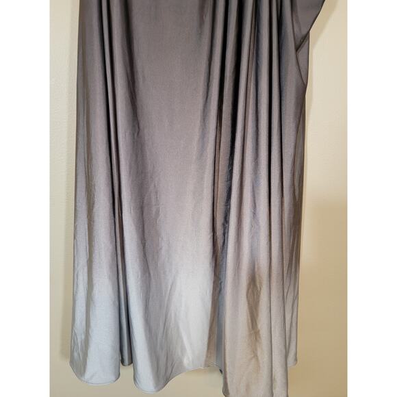NWT Cache Ombre One Shoulder Beaded Detail Cocktail Party Dress Gray Size 8 - Picture 2 of 10